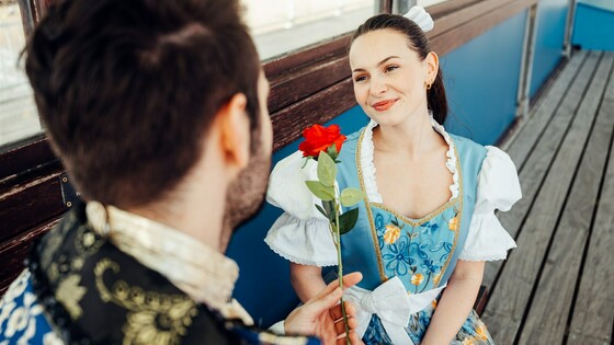 Belle with rose